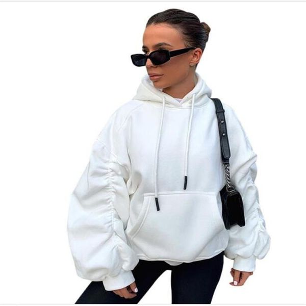 autumn fashion hoodies women cotton pure color long sleeve hooded sweatshirts streetwear elegant casual loose thick outerwear, Black
autumn fashion hoodies women cotton pure color long sleeve hooded sweatshirts streetwear elegant casual loose thick outerwear, Black