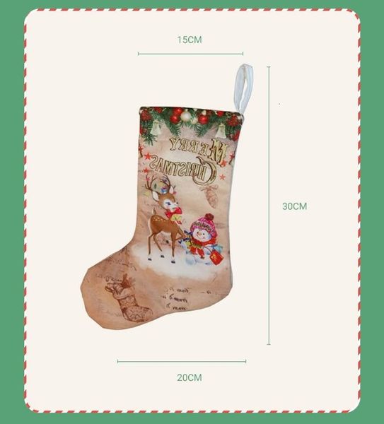 iof6santa snowman creative claus elck christmas stockings tree ornaments home party decoration children candy bags gifts 
iof6santa snowman creative claus elck christmas stockings tree ornaments home party decoration children candy bags gifts