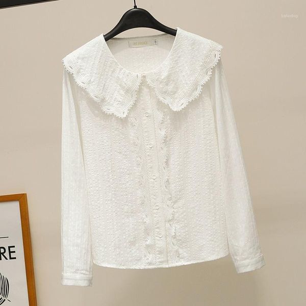 fashion women blouses cotton white shirt turn-down neck ruffle lace shirts female blouse long sleeve womens and blouses d821
fashion women blouses cotton white shirt turn-down neck ruffle lace shirts female blouse long sleeve womens and blouses d821