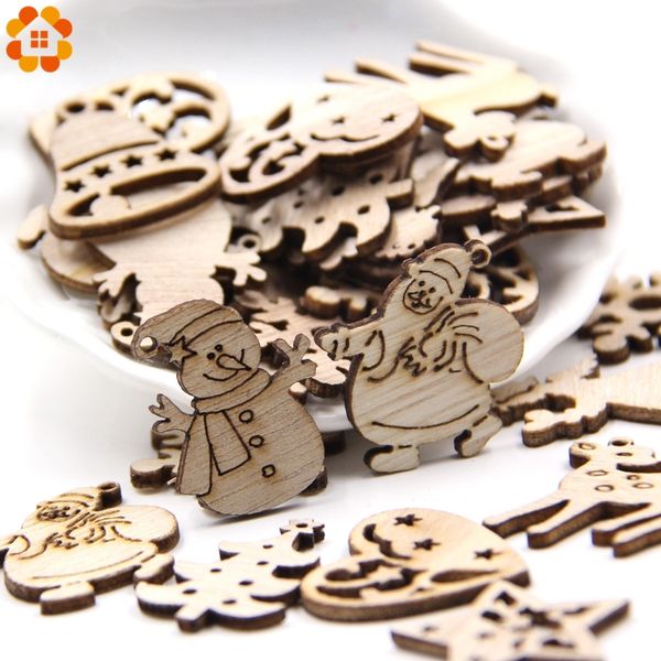 50pcs diy natural wooden chip christmas hanging pendant kids gifts snowman tree shape xmas ornaments decorations q1112
50pcs diy natural wooden chip christmas hanging pendant kids gifts snowman tree shape xmas ornaments decorations q1112
