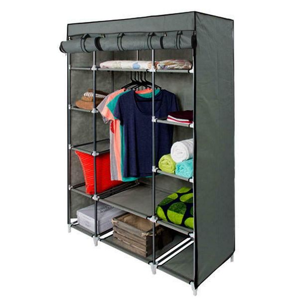 5 layer 12 compartment non woven wardrobe home bedroom assembled wardrobe gray portable cloths storage rack
5 layer 12 compartment non woven wardrobe home bedroom assembled wardrobe gray portable cloths storage rack