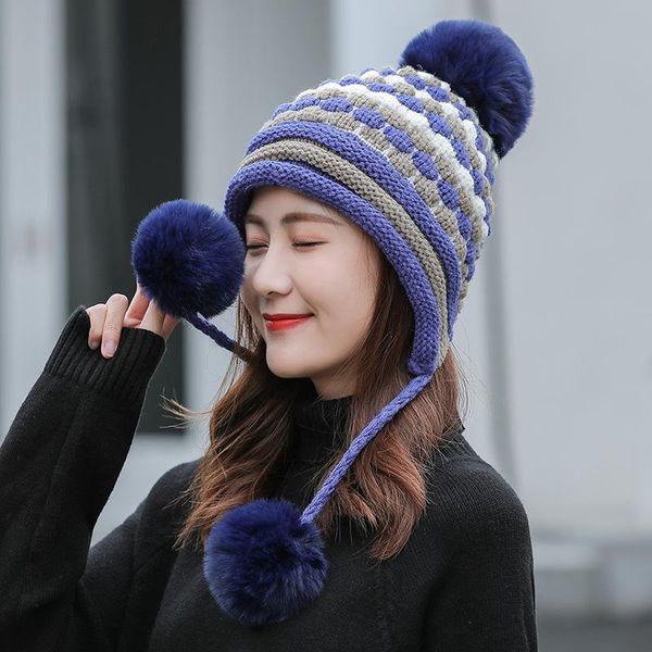 beanie/skull caps winter hat female korean sweet and lovely student earmuffs simple thick warm knitted wool, Blue;gray
beanie/skull caps winter hat female korean sweet and lovely student earmuffs simple thick warm knitted wool, Blue;gray