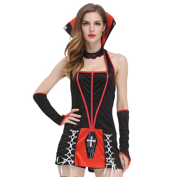 new women costume fantasy roleplay the vampire plays halloween devil get out gloves and liquid socks three sets, Black
new women costume fantasy roleplay the vampire plays halloween devil get out gloves and liquid socks three sets, Black