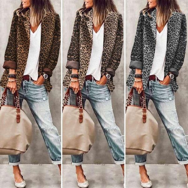 stylish women's lapel jackets zanzea leopard printed coats casual long sleeve outwears female button overcoats plus size tunic1, Black;brown
stylish women's lapel jackets zanzea leopard printed coats casual long sleeve outwears female button overcoats plus size tunic1, Black;brown