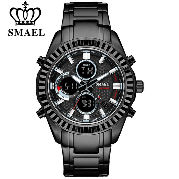 relogio masculino smael mens luxury fashion sport wristwatch male black watches quartz analog waterproof watch for men, Slivery;brown
relogio masculino smael mens luxury fashion sport wristwatch male black watches quartz analog waterproof watch for men, Slivery;brown