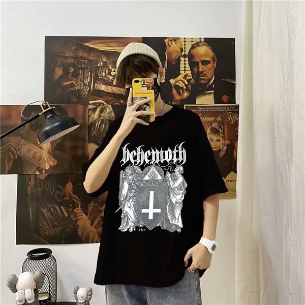 5 new summer vacation two loose medium korean fashion half t-shirt men's short sleeve, White;black
5 new summer vacation two loose medium korean fashion half t-shirt men's short sleeve, White;black
