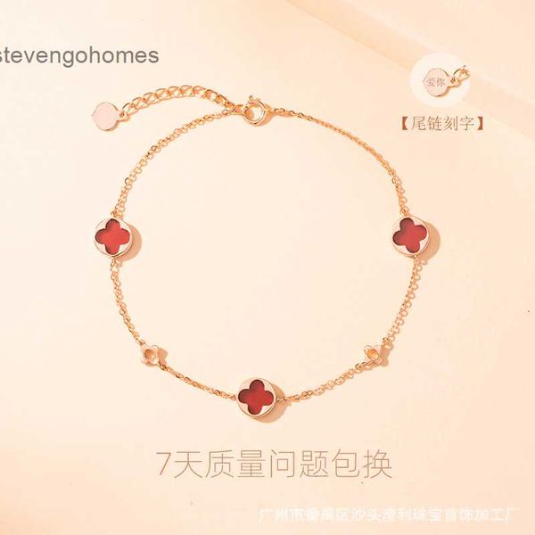 jewelry clover agate bracelet women's hand 925 silver net red korean couple fashion accessories
jewelry clover agate bracelet women's hand 925 silver net red korean couple fashion accessories