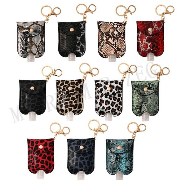 pu leather hand sanitizer holder keychain bag with 30ml leakproof travel bottle holder snakeskin leopard print perfume bottle cover keyring
pu leather hand sanitizer holder keychain bag with 30ml leakproof travel bottle holder snakeskin leopard print perfume bottle cover keyring