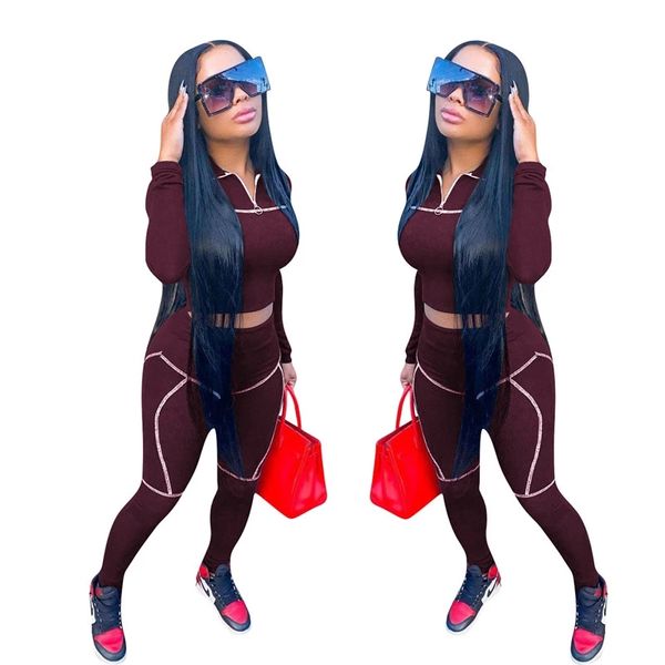 sweat suits women matching sets two piece outfits for tracksuit zipper collar coat ribbing clothing wholesale dropshipping, Gray
sweat suits women matching sets two piece outfits for tracksuit zipper collar coat ribbing clothing wholesale dropshipping, Gray