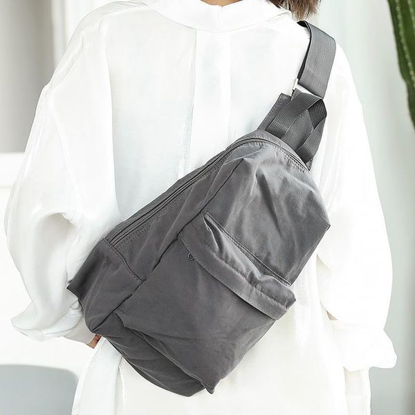 fashion simple pure color chest bag versatile fashion literature and art one shoulder women's bag leisure college wind canvas
fashion simple pure color chest bag versatile fashion literature and art one shoulder women's bag leisure college wind canvas