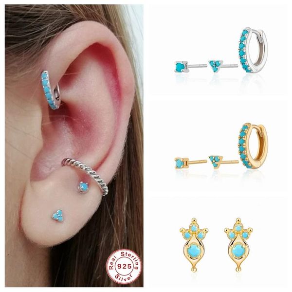 genuine 925 sterling silver vintage earring bohemia bling turquoise piercing stud earrings for women girls lovers' charm gifts, Golden;silver
genuine 925 sterling silver vintage earring bohemia bling turquoise piercing stud earrings for women girls lovers' charm gifts, Golden;silver