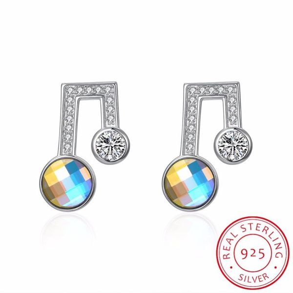 stud 925 sterling silver fine jewelry fashion small music note earring crystal from gift for girls kid lady women, Golden;silver
stud 925 sterling silver fine jewelry fashion small music note earring crystal from gift for girls kid lady women, Golden;silver