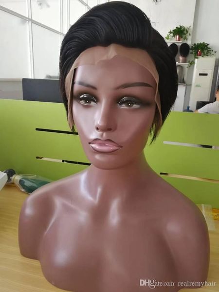 short pixie brazilian straight human hair wigs brazilian glueless lace front cut human hair wigs for black women, Black;brown
short pixie brazilian straight human hair wigs brazilian glueless lace front cut human hair wigs for black women, Black;brown