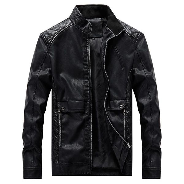 2020 new fashion stand collar lether jackets motorbike plus size jaqueta de couro masculina, Black
2020 new fashion stand collar lether jackets motorbike plus size jaqueta de couro masculina, Black