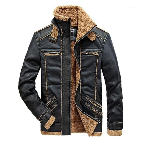 men's fur & faux plus velvet men's leather jacket autumn winter fleece thicken warm coats fashion slim fit jackets men clothing1, Black
men's fur & faux plus velvet men's leather jacket autumn winter fleece thicken warm coats fashion slim fit jackets men clothing1, Black