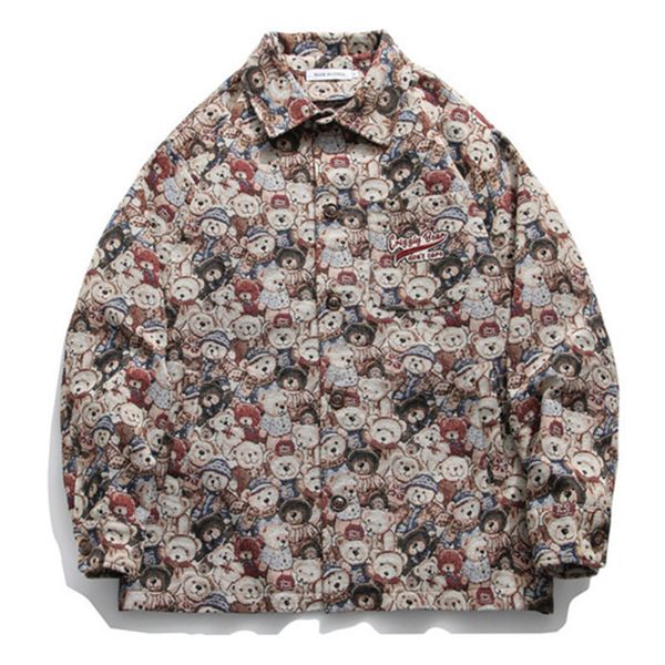 cartoon bear jackets mens casual distressed jeans jacket coat streetwear fashion male 201105, Black;brown
cartoon bear jackets mens casual distressed jeans jacket coat streetwear fashion male 201105, Black;brown