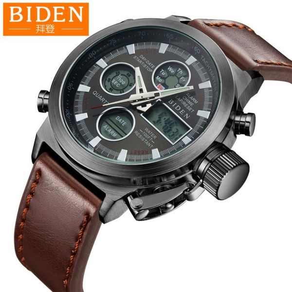 wristwatches men watches dive led digital watch sports genuine leather luminous quartz relogio masculino, Slivery;brown
wristwatches men watches dive led digital watch sports genuine leather luminous quartz relogio masculino, Slivery;brown
