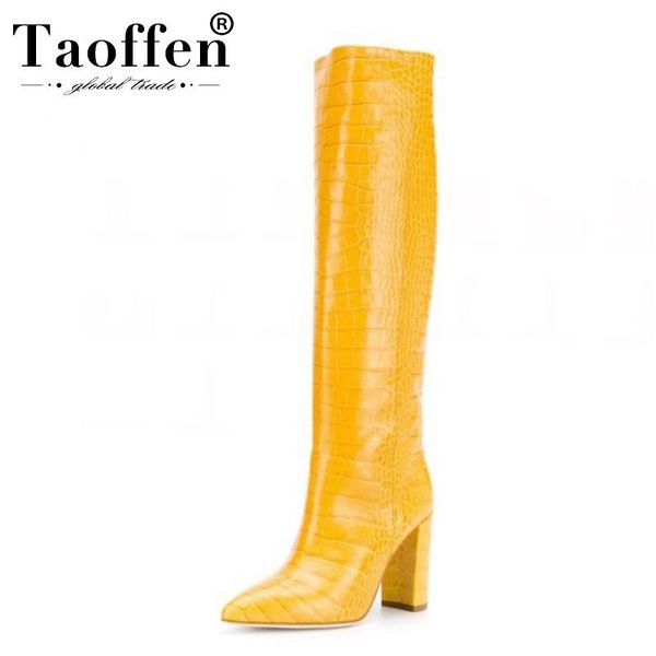 taoffen 5 color brand women knee high boots super heels winter warm boots party shoes women size 34-43, Black
taoffen 5 color brand women knee high boots super heels winter warm boots party shoes women size 34-43, Black