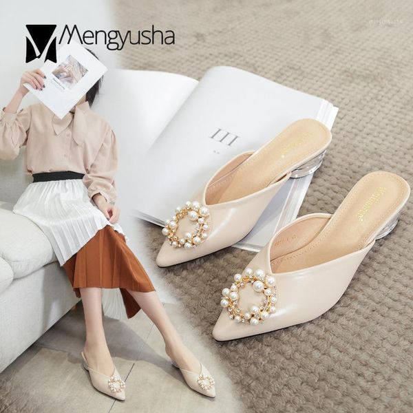 slippers string bead crystal ring pointed toe mules women solid strange med high heels slides pearl rhinestone cover sandals1, Black
slippers string bead crystal ring pointed toe mules women solid strange med high heels slides pearl rhinestone cover sandals1, Black
