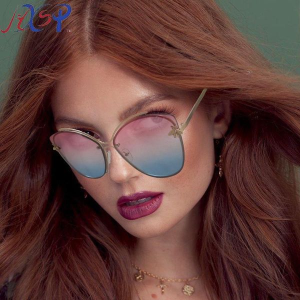 sunglasses 2021 luxury bee for women fashion cat eye metal glasses female retro gradient eyewear shades uv400 sun, White;black
sunglasses 2021 luxury bee for women fashion cat eye metal glasses female retro gradient eyewear shades uv400 sun, White;black