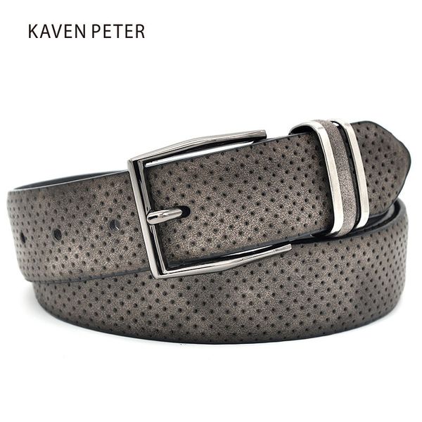 men's casual fashionable jean waistband belt with gun metal buckle dot style split leather casual man dress belt dark grey color 201112, Black;brown 
men's casual fashionable jean waistband belt with gun metal buckle dot style split leather casual man dress belt dark grey color 201112, Black;brown