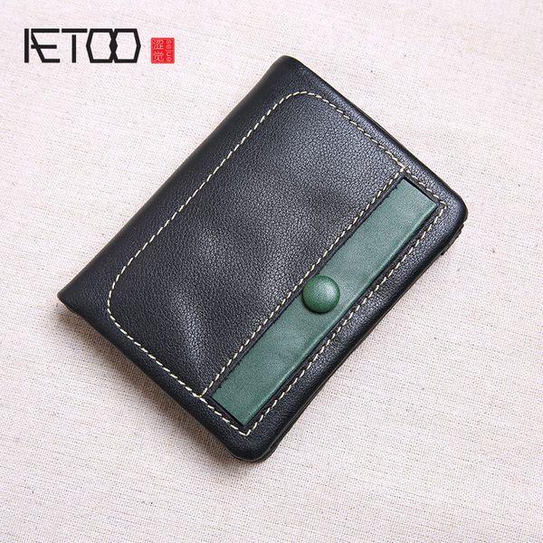 hbp aetoo leather wallet female short section korean version of the contrast color buckle handmade small wallet soft leather small, Red;black
hbp aetoo leather wallet female short section korean version of the contrast color buckle handmade small wallet soft leather small, Red;black