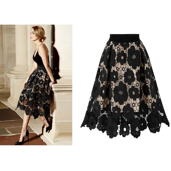 45# skater skirt women crotch lace knee length skirts womens ladies soft stretch flared printed drop shipping, Black
45# skater skirt women crotch lace knee length skirts womens ladies soft stretch flared printed drop shipping, Black