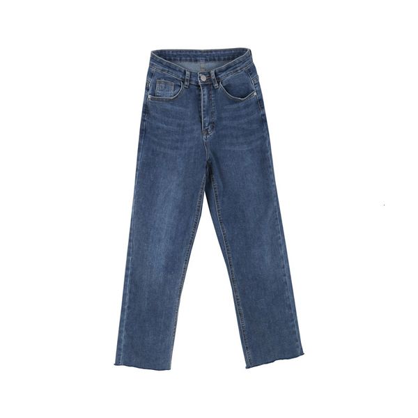 2021 new urban fashion leisure spring autumn retro high waist modified leg like thin with raw edge and pants cut 7prk, Blue
2021 new urban fashion leisure spring autumn retro high waist modified leg like thin with raw edge and pants cut 7prk, Blue