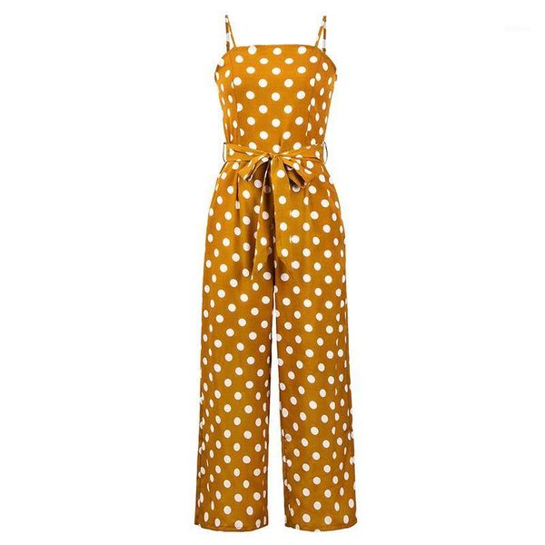women's jumpsuits & rompers elegant dot print spaghetti strap women sleeveless bow tie casual wide legs leotard overalls ws8354v1, Black;white
women's jumpsuits & rompers elegant dot print spaghetti strap women sleeveless bow tie casual wide legs leotard overalls ws8354v1, Black;white