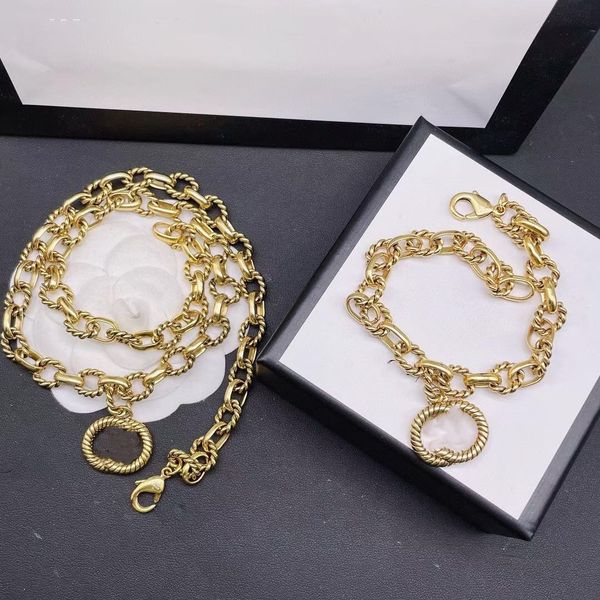 2022 new european and american letter pendant necklaces fashion retro temperament baita clavicle chain bracelet set accessories female fast, Silver
2022 new european and american letter pendant necklaces fashion retro temperament baita clavicle chain bracelet set accessories female fast, Silver