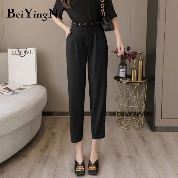 beiyingni black suit pants woman high waist pants belt casual vintage fashion office ladies elegant streetwear trousers, Black;white
beiyingni black suit pants woman high waist pants belt casual vintage fashion office ladies elegant streetwear trousers, Black;white