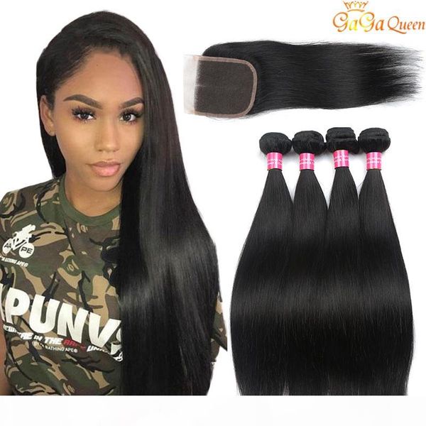 3 bundles straight hair with closure 100% human hair 4x4 lace closure with hair bundles middle three part, Black;brown
3 bundles straight hair with closure 100% human hair 4x4 lace closure with hair bundles middle three part, Black;brown