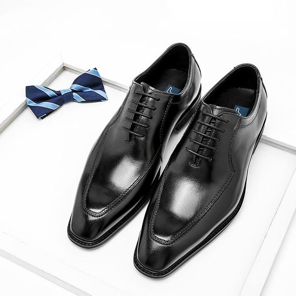 flat men genuine wingtip leather oxford shoes pointed toe lace-up oxfords dress brogues wedding business platform shoes size 46, Black
flat men genuine wingtip leather oxford shoes pointed toe lace-up oxfords dress brogues wedding business platform shoes size 46, Black