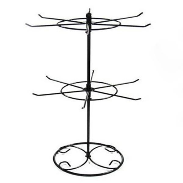 double tier metal rotating jewelry stand earring necklace display holes holder rack lxh, Pink;blue
double tier metal rotating jewelry stand earring necklace display holes holder rack lxh, Pink;blue