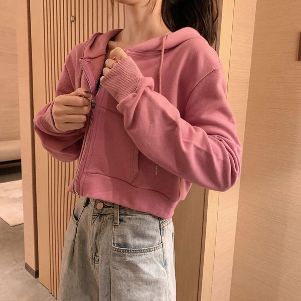 fashion 2021 new autumn hoodies long hood female sweatshirt short pocket thin jacket sport x89f, Black
fashion 2021 new autumn hoodies long hood female sweatshirt short pocket thin jacket sport x89f, Black