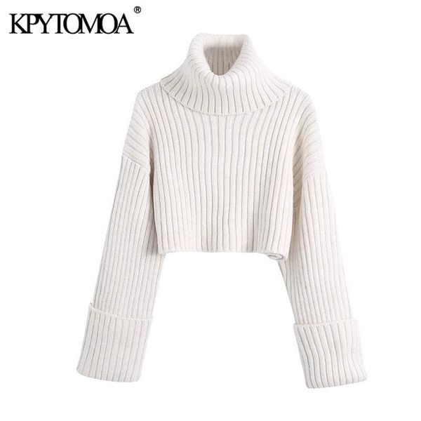 kpytomoa women 2021 fashion thick warm cropped ribbed knitted sweater vintage high neck long sleeve female pullovers chic, White;black
kpytomoa women 2021 fashion thick warm cropped ribbed knitted sweater vintage high neck long sleeve female pullovers chic, White;black