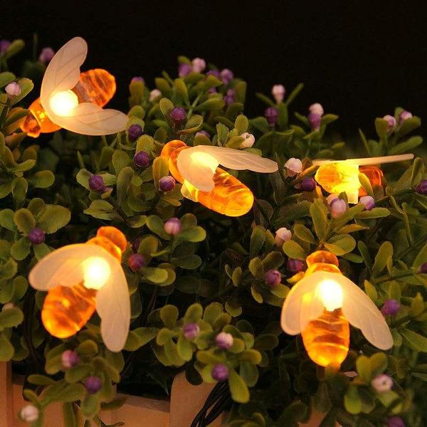 party decoration solar powered cute honey bee led string fairy light 20leds 50leds outdoor garden fence patio christmas garland lights
party decoration solar powered cute honey bee led string fairy light 20leds 50leds outdoor garden fence patio christmas garland lights