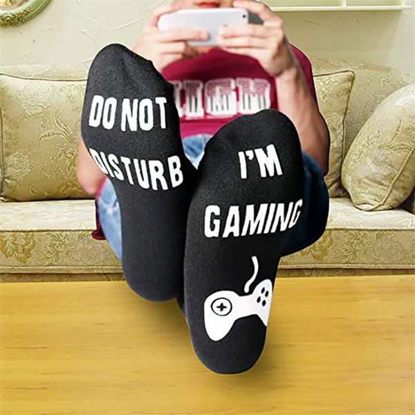 men do not disturb great gamer gift letter funny mid calf high socks pure cotton male socks new luminenious i'm gaming sock cpa3260, Black
men do not disturb great gamer gift letter funny mid calf high socks pure cotton male socks new luminenious i'm gaming sock cpa3260, Black