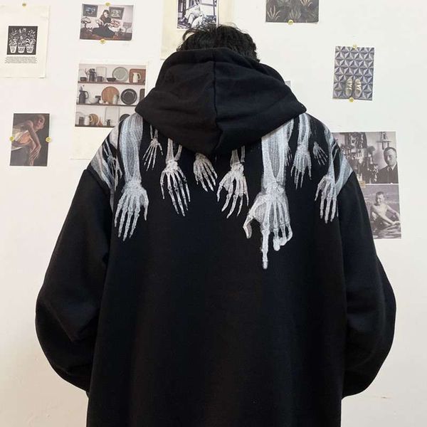 guishou hooded plush loose sweater men's autumn and winter 2020 new style fried street lovers thickened fashion brand coat, Black
guishou hooded plush loose sweater men's autumn and winter 2020 new style fried street lovers thickened fashion brand coat, Black