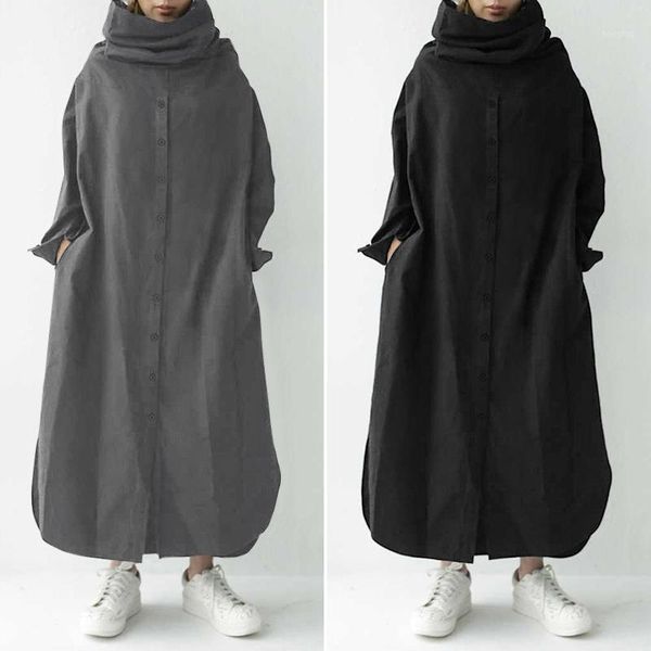 zanzea stylish turtleneck hoodies dress women autumn sweatshirts casual long sleeve split vestidos female button robe oversized1, Black;gray
zanzea stylish turtleneck hoodies dress women autumn sweatshirts casual long sleeve split vestidos female button robe oversized1, Black;gray