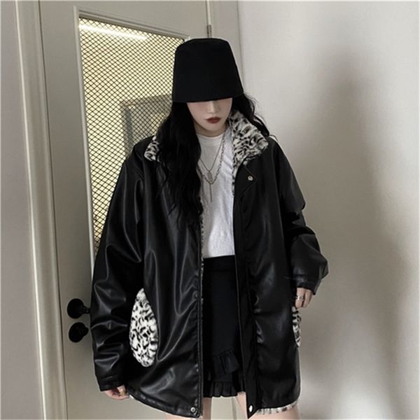 2021 new reversible female haphazard jacket solid black shreds pattern pockets plutonium locomotive leopard clothing outerwear 5e7l, Black;brown
2021 new reversible female haphazard jacket solid black shreds pattern pockets plutonium locomotive leopard clothing outerwear 5e7l, Black;brown