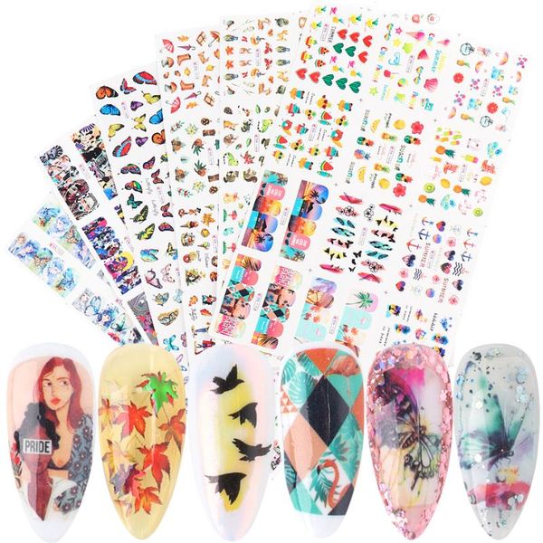12pcs girl nail stickers butterfly abstract water decals wraps colorful cute sliders for nail decoration tips bebn1657-1688, Black
12pcs girl nail stickers butterfly abstract water decals wraps colorful cute sliders for nail decoration tips bebn1657-1688, Black