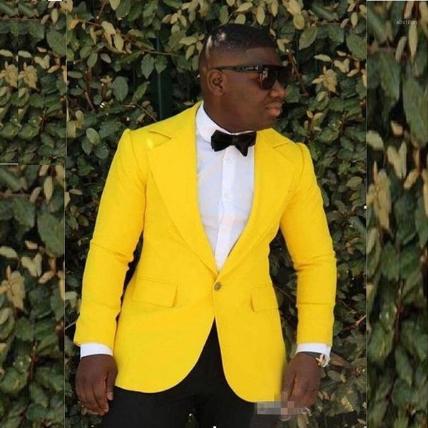 men's suits & blazers yellow men for wedding groom tuxedos groomsmen suit one button two-pieces man slim fit jacket black pant1, White;black
men's suits & blazers yellow men for wedding groom tuxedos groomsmen suit one button two-pieces man slim fit jacket black pant1, White;black