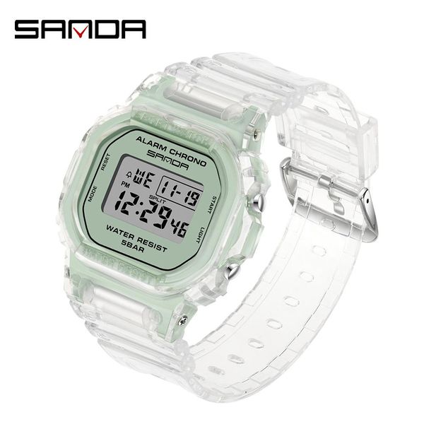 sanda fashion men women watches gold casual transparent digital sport watch lover's gift clock waterproof children kid's watch wmt, Silver
sanda fashion men women watches gold casual transparent digital sport watch lover's gift clock waterproof children kid's watch wmt, Silver