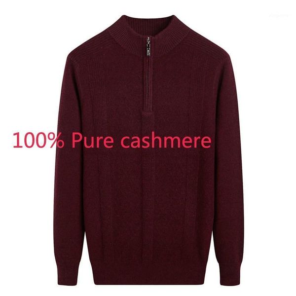 new winter men pure cashmere zipper half collar pullover warm computer knitted sweater size 3xl1, White;black
new winter men pure cashmere zipper half collar pullover warm computer knitted sweater size 3xl1, White;black