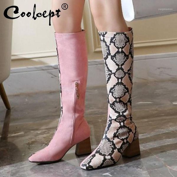 coolcept plus size 32-48 women knee boots fashion plush fur warm winter shoes women zipper high heel long boot snake footwear1, Black
coolcept plus size 32-48 women knee boots fashion plush fur warm winter shoes women zipper high heel long boot snake footwear1, Black
