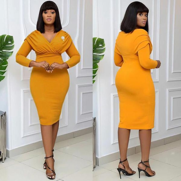 casual dresses md woman dress 2021 spring summer slim office pencil bodycon elegant lady outfits v-neck african clothing fashion robe, Black;gray
casual dresses md woman dress 2021 spring summer slim office pencil bodycon elegant lady outfits v-neck african clothing fashion robe, Black;gray