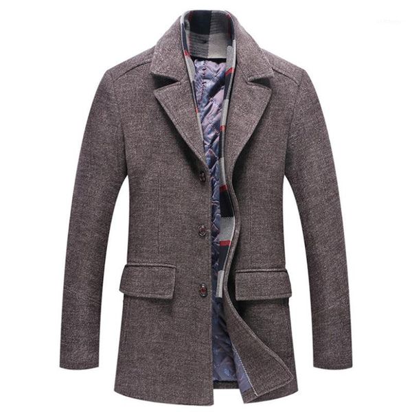 winter men's thickened lapel scarf woolen coat jacket men's mid-length woolen coat1, Black
winter men's thickened lapel scarf woolen coat jacket men's mid-length woolen coat1, Black