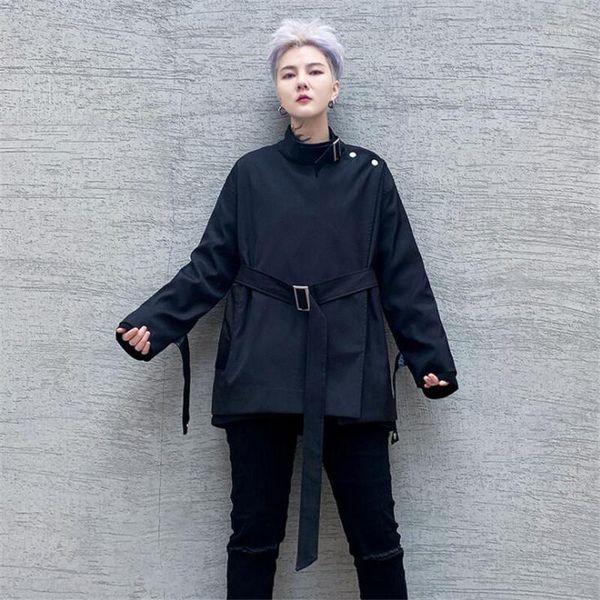 men's trench coats 2021 autumn winter men korean style coat with blet fashion streetwear jacket man vintage stand collar coats1, Tan;black
men's trench coats 2021 autumn winter men korean style coat with blet fashion streetwear jacket man vintage stand collar coats1, Tan;black