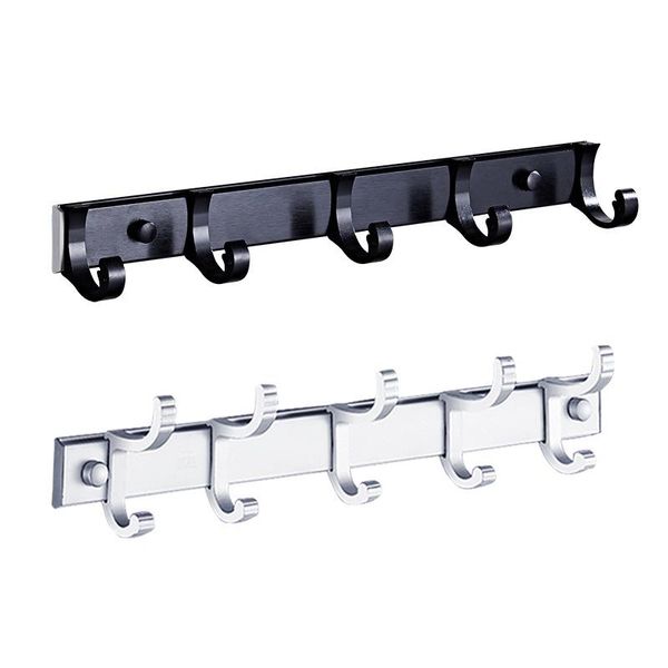 hooks & rails quality aluminium alloy 3-7 hanging creative multi-function wall-mounted key clothes hat storage rack home wall decoration 
hooks & rails quality aluminium alloy 3-7 hanging creative multi-function wall-mounted key clothes hat storage rack home wall decoration